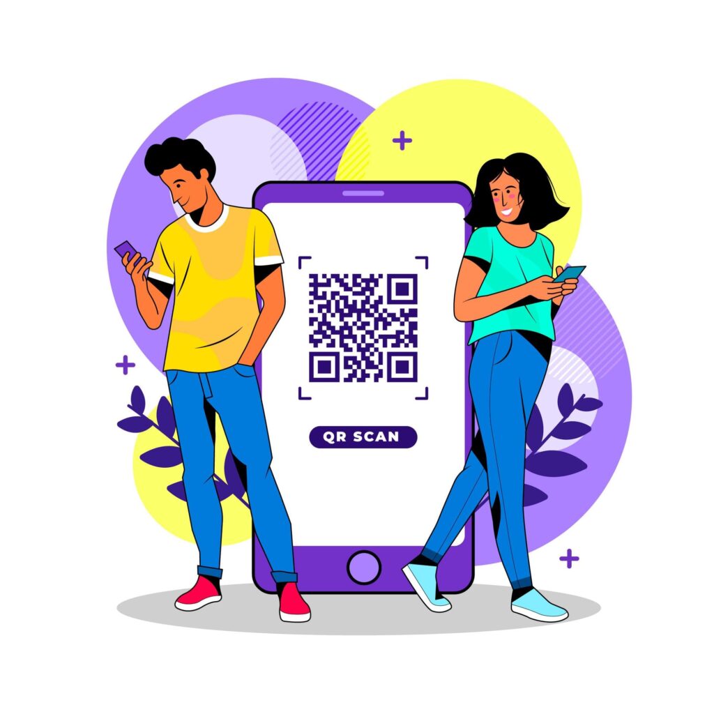 QR code queue management system in action